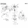 Ryobi ERO2412VN Spare Parts List Type: 5133000113